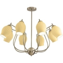 Nordisk Pendellampe Kreativ Smijern Sand Nikkel Blomst Stamen Taklampe