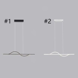 Stilig Pendellampe I Aluminium, Kunstbølgeformet Taklampe