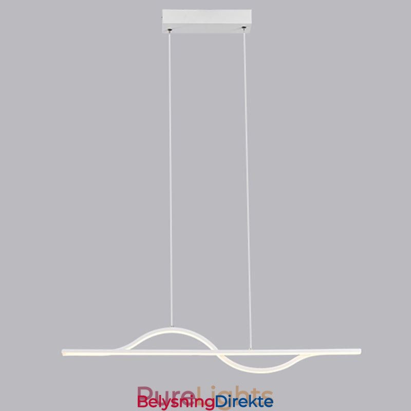 Stilig Pendellampe I Aluminium, Kunstbølgeformet Taklampe