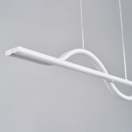 Stilig Pendellampe I Aluminium, Kunstbølgeformet Taklampe