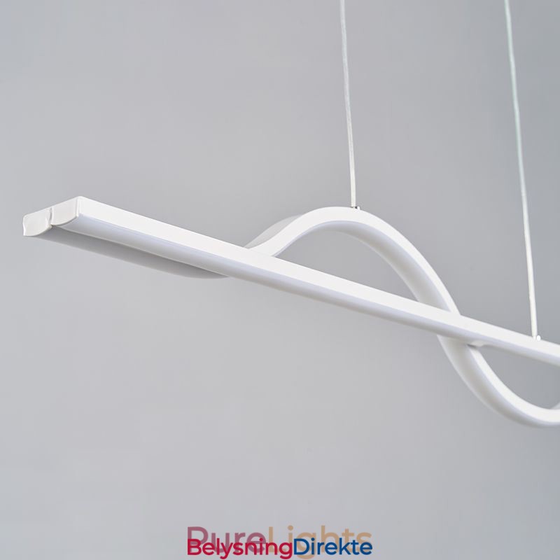 Stilig Pendellampe I Aluminium, Kunstbølgeformet Taklampe