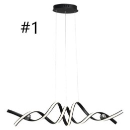 Minimalistisk Pendellampe I Aluminium, Minimalistisk Spiralformet Taklampe