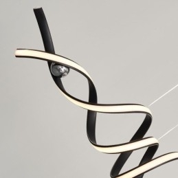 Minimalistisk Pendellampe I Aluminium, Minimalistisk Spiralformet Taklampe