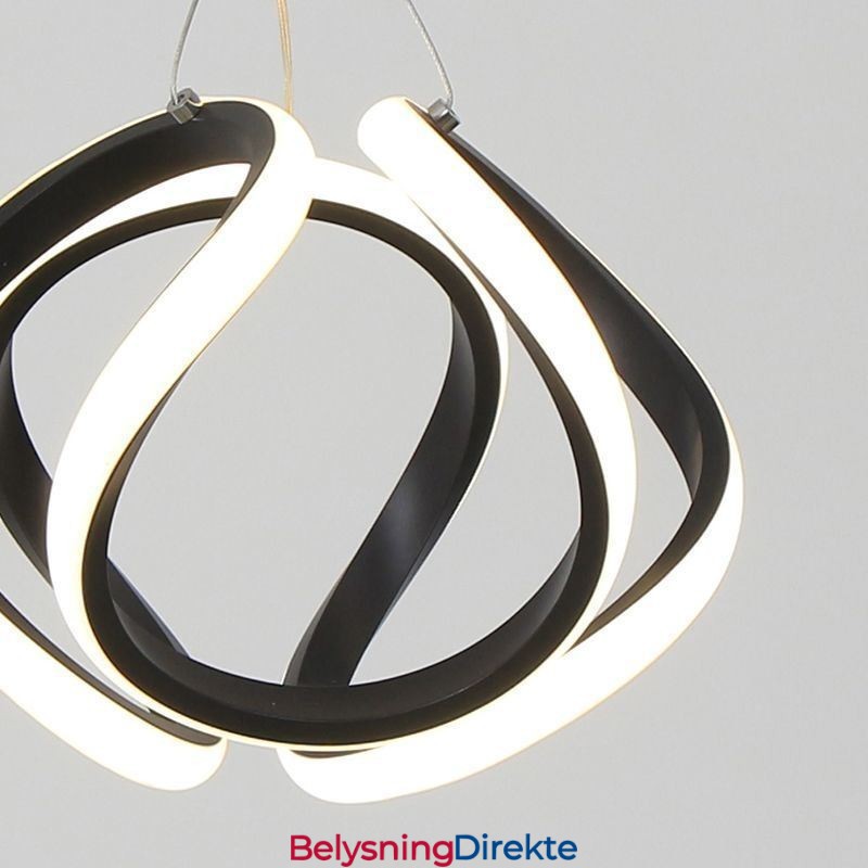 Pendellampe I Aluminium, Liten Kunstig Gresskartaklampe