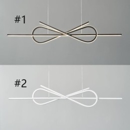 Enkel Pendellampe I Aluminium Med Kunstig Sløyfe