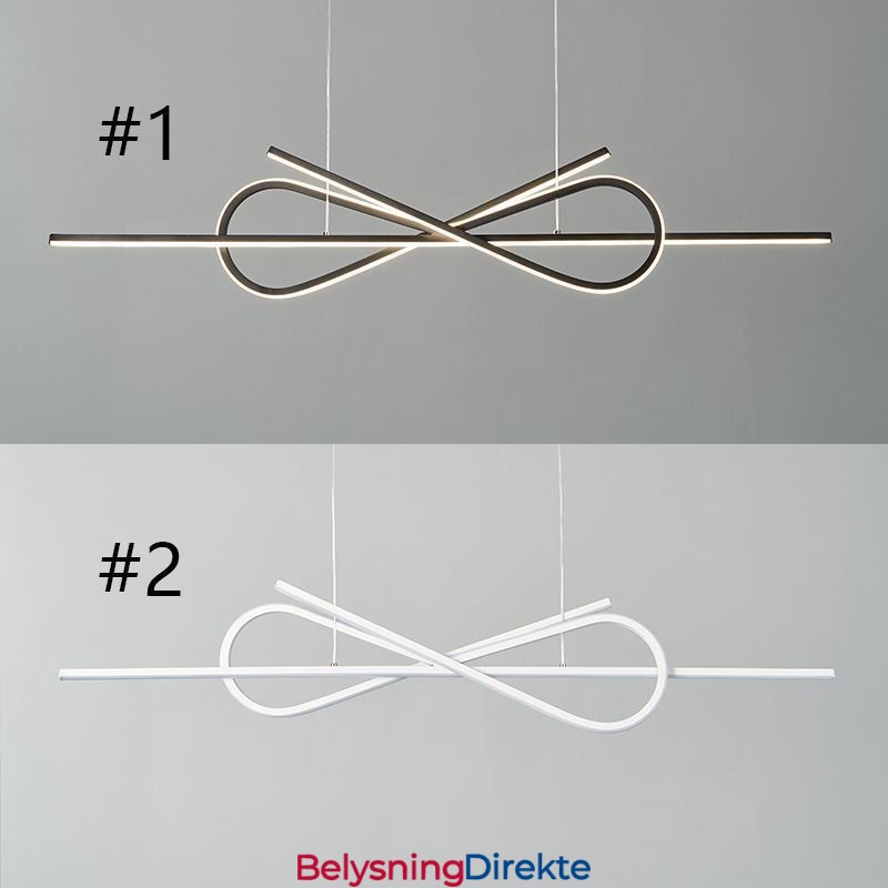 Enkel Pendellampe I Aluminium Med Kunstig Sløyfe