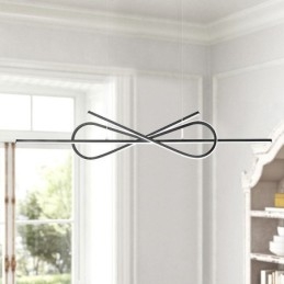 Enkel Pendellampe I Aluminium Med Kunstig Sløyfe