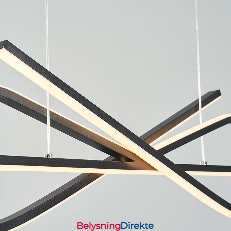 Enkel Pendellampe I Aluminium Med Kunstig Sløyfe