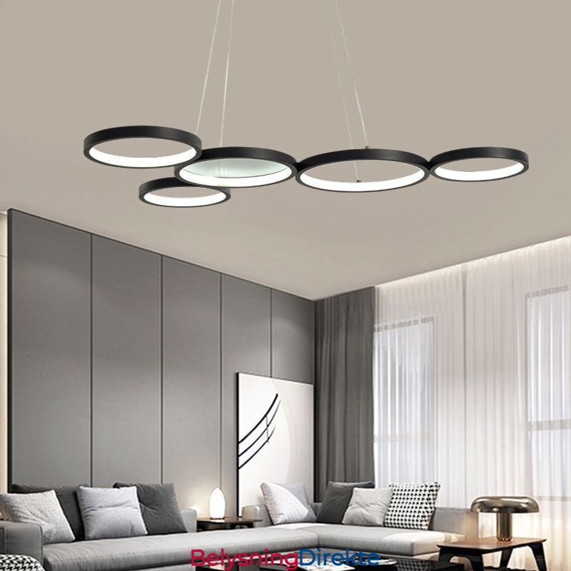 Stilig Pendellampe I Aluminium, Kunstig Taklampe