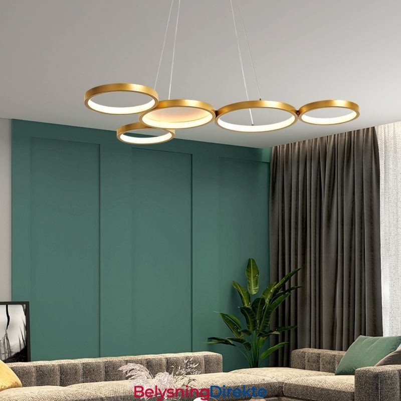 Stilig Pendellampe I Aluminium, Kunstig Taklampe