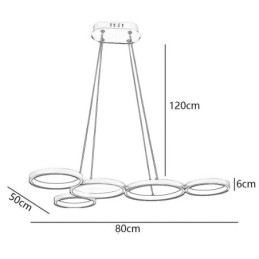 Stilig Pendellampe I Aluminium, Kunstig Taklampe