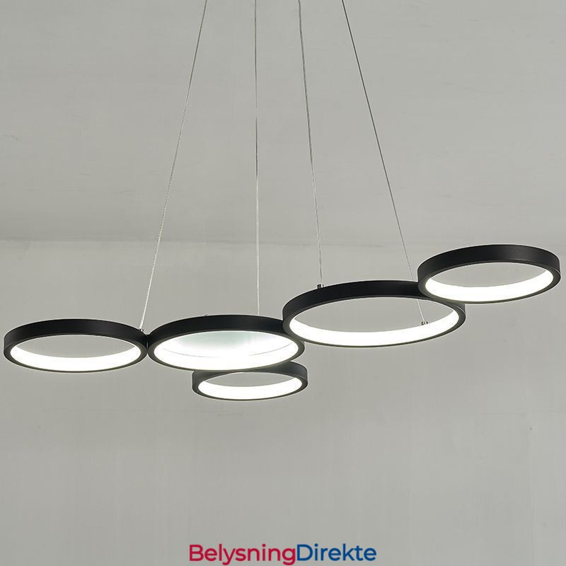 Stilig Pendellampe I Aluminium, Kunstig Taklampe