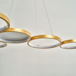 Stilig Pendellampe I Aluminium, Kunstig Taklampe