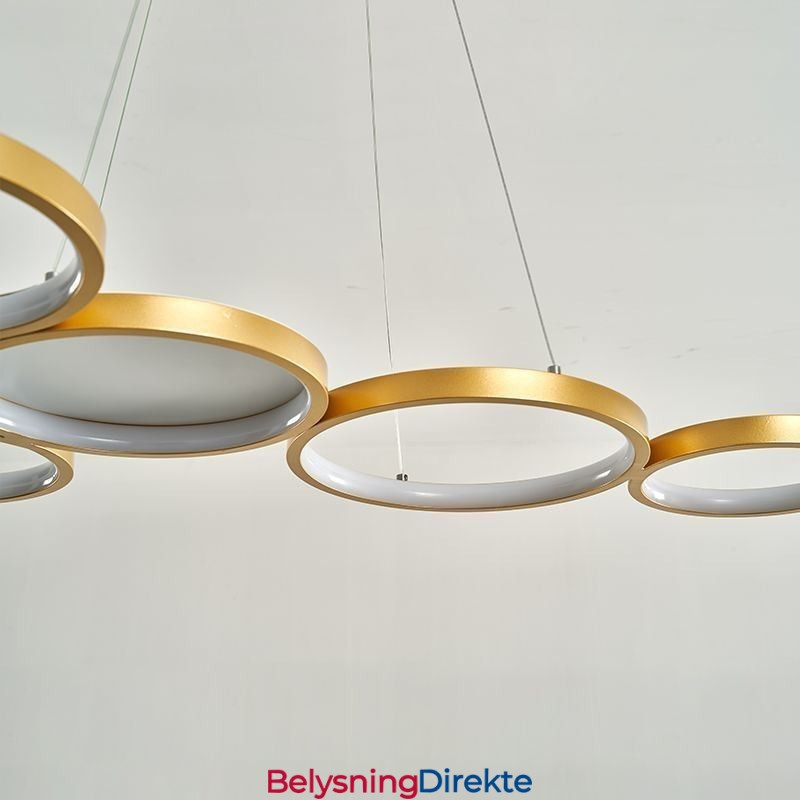 Stilig Pendellampe I Aluminium, Kunstig Taklampe