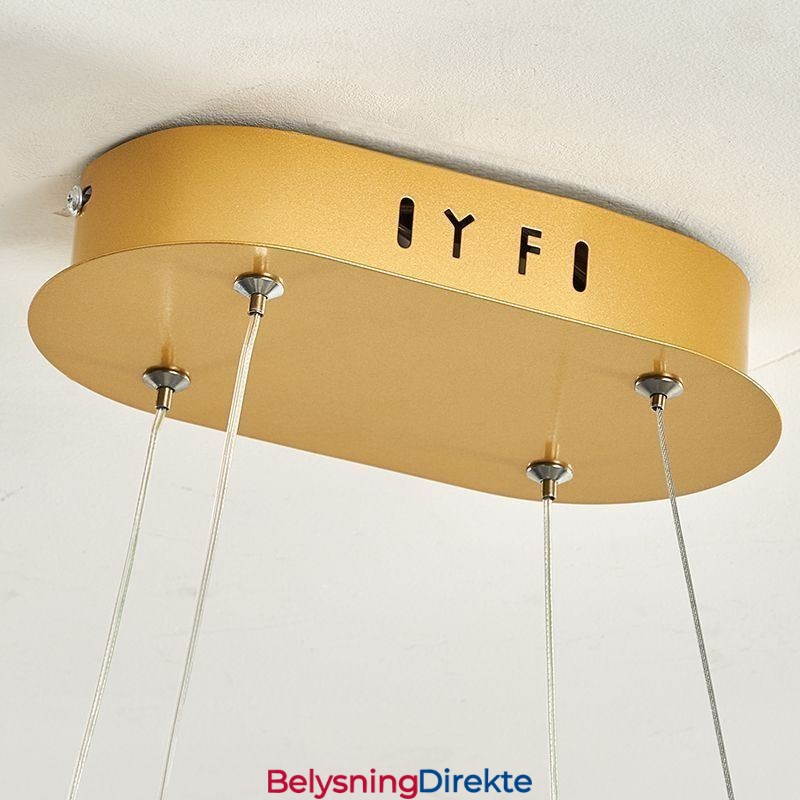 Stilig Pendellampe I Aluminium, Kunstig Taklampe