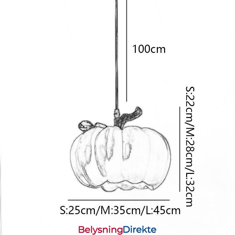 Japansk Retro Gresskar Pendellampe Kreative Taklamper