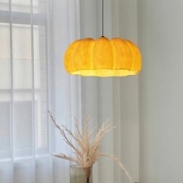 Enkelthodet Gresskar-Anhengslampe Japansk Retro Taklampe