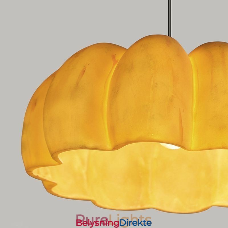 Enkelthodet Gresskar-Anhengslampe Japansk Retro Taklampe