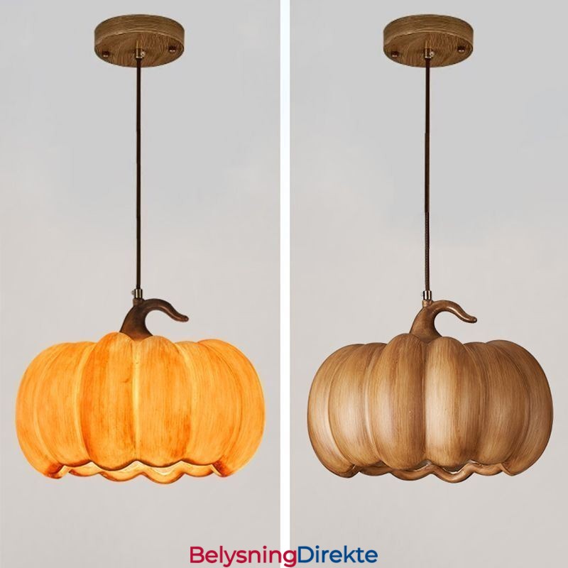 Kreativ Gresskar-Anhengslampe Japansk Retro Taklampe Taklampe