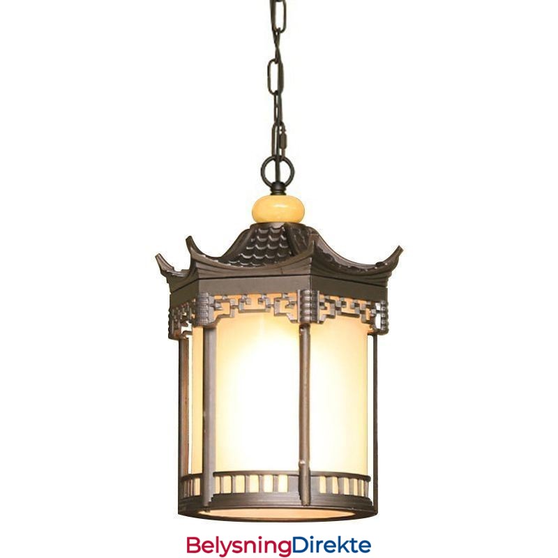 Kinesisk Utendørslampe Vanntett Sekskantet Lysthuspendellampe