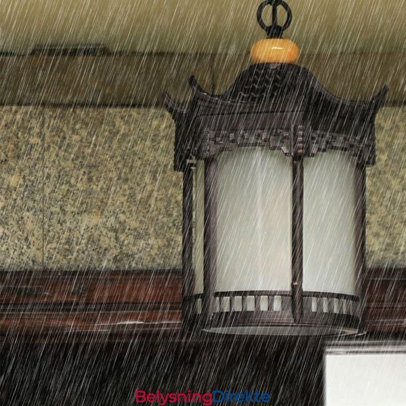 Kinesisk Utendørslampe Vanntett Sekskantet Lysthuspendellampe