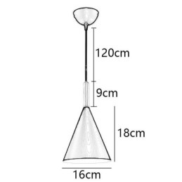 Nordisk Macaron-Pendellampe Med Enkelt Hode
