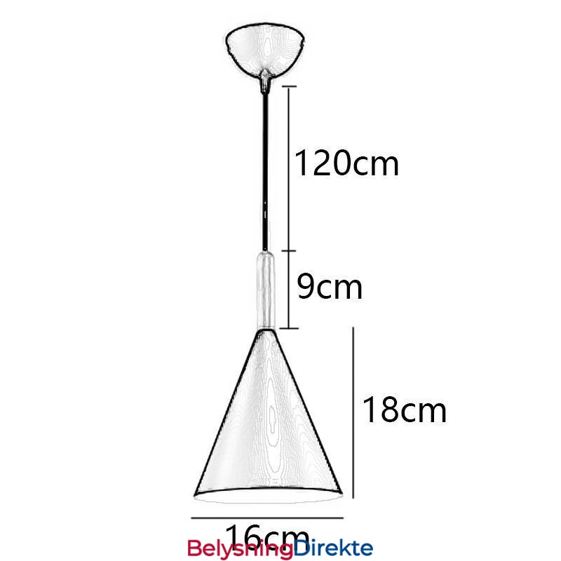 Nordisk Macaron-Pendellampe Med Enkelt Hode