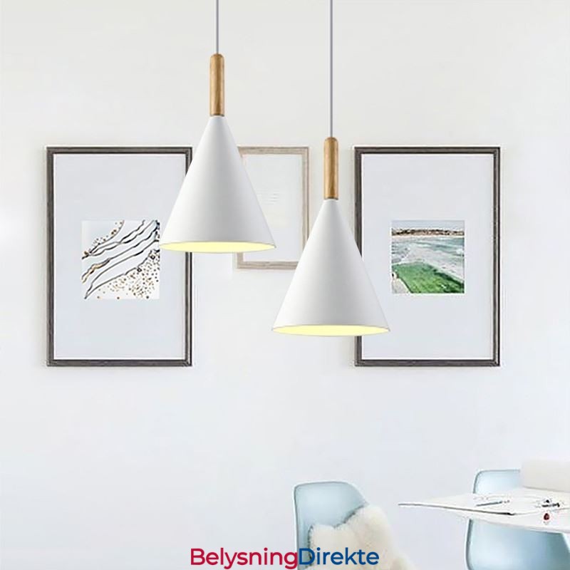 Nordisk Macaron-Pendellampe Med Enkelt Hode