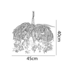 Hjem Pendellampe Industriell Stil Kunstig Plantedekorert Lysekrone