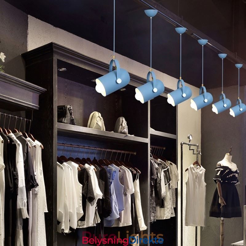 Nordisk Fargerik Pendellampe Med Enkelt Hode Og Macaron-Motiv