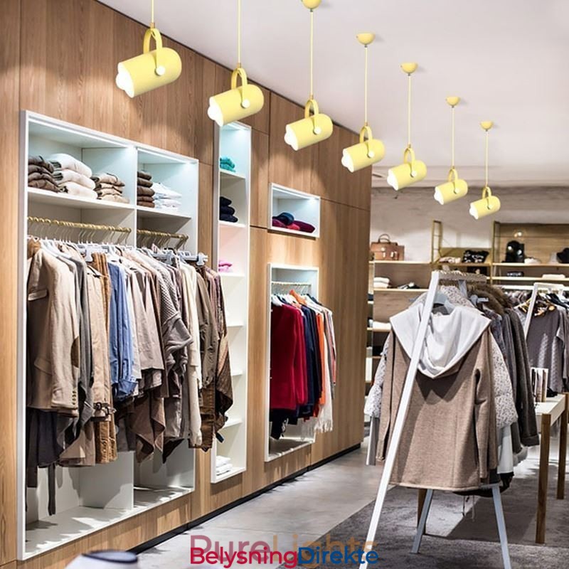 Nordisk Fargerik Pendellampe Med Enkelt Hode Og Macaron-Motiv