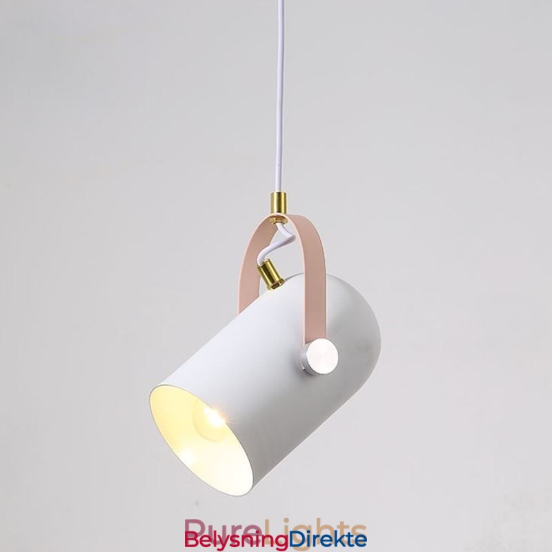 Nordisk Fargerik Pendellampe Med Enkelt Hode Og Macaron-Motiv