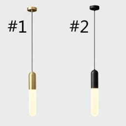 Moderne Frostet Pendellampe Børstet Pendellampe