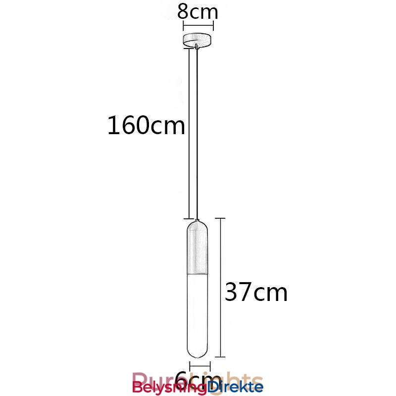 Moderne Frostet Pendellampe Børstet Pendellampe