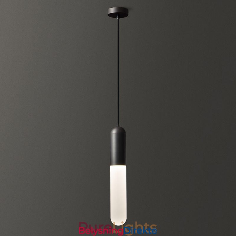 Moderne Frostet Pendellampe Børstet Pendellampe