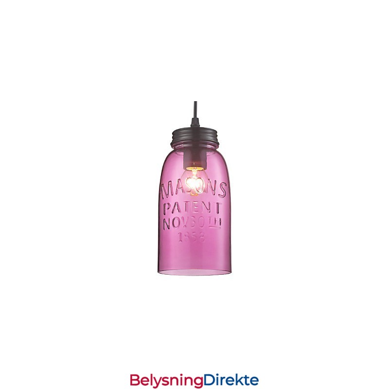 Moderne Glasspendellampe Med 1 Lys I Gjennomsiktig Bobledesign