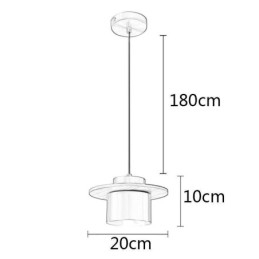 Moderne Pendellampe Med Én Lyskilde I Messing, Pendellampeøy