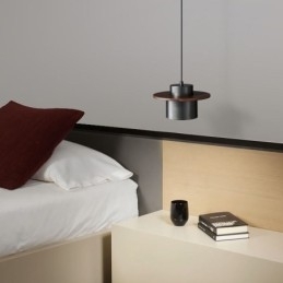 Moderne Pendellampe Med Én Lyskilde I Messing, Pendellampeøy