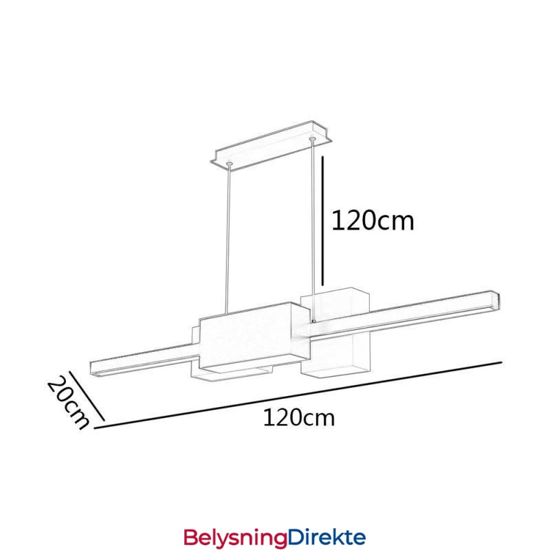 Minimalistisk Stripeformet Pendellampe Moderne Kreativ Hengelampe