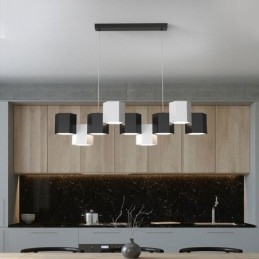 Moderne Sekskantet Hengelampe Kreativ Kombinasjonspendellampe