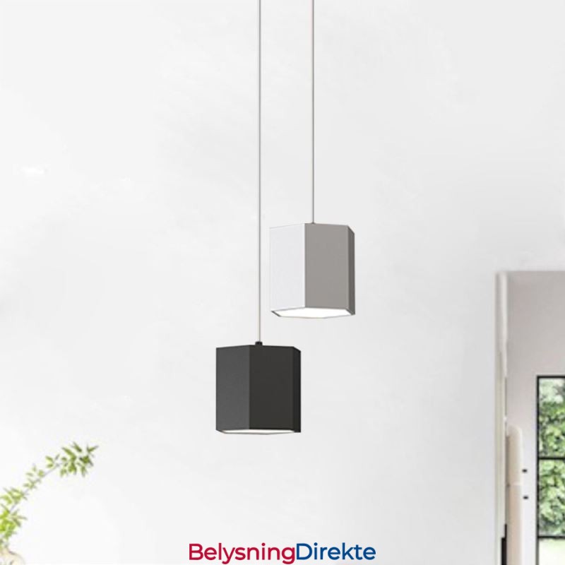 Moderne Sekskantet Pendellampe Enkel Hengelampe