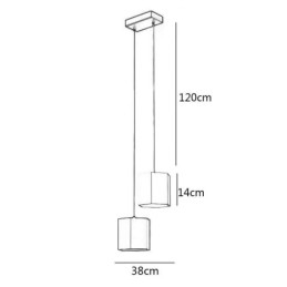 Moderne Sekskantet Pendellampe Enkel Hengelampe