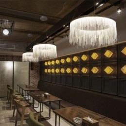 Luksuriøs Dusk Anhengslampe Rund Lysekrone