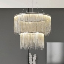 Luksuriøs Dusk Anhengslampe Rund Lysekrone