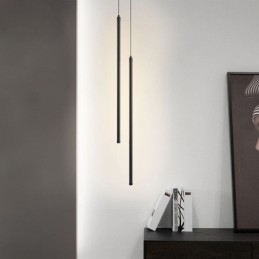 Nordisk Pendellampe Med Langt Rør Og Øy