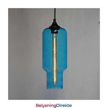 Moderne Glasspendellampe I Brunt Bobledesign