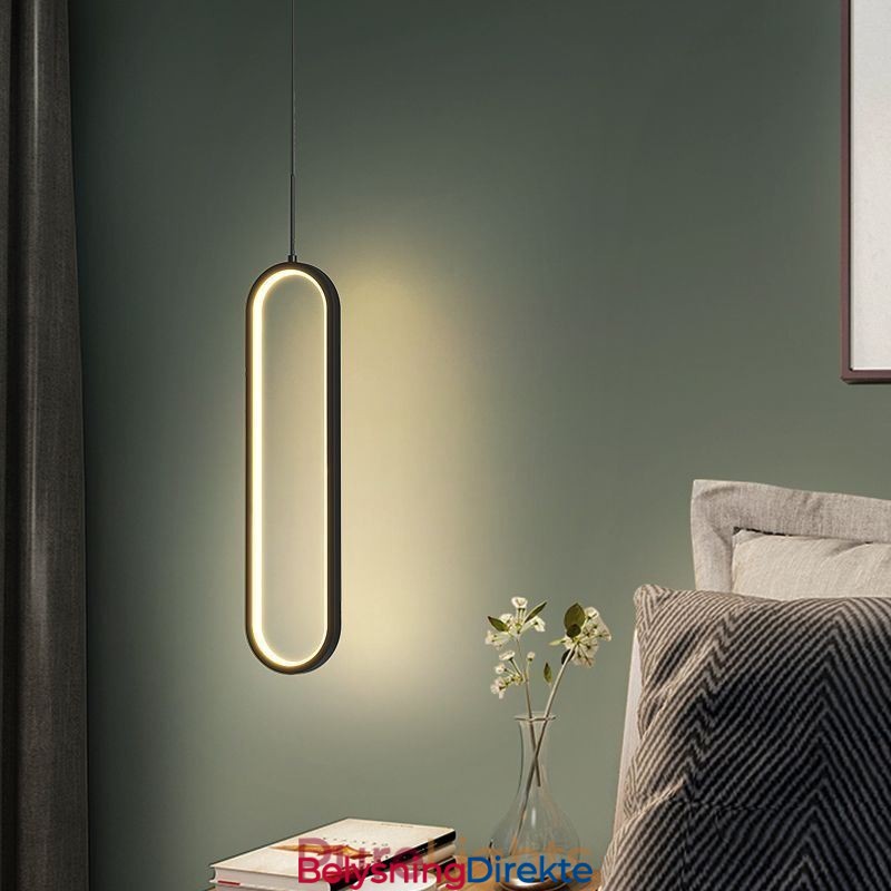 Moderne Pendellampe Minimalistisk Oval Pendellampe
