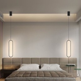 Moderne Pendellampe Minimalistisk Oval Pendellampe