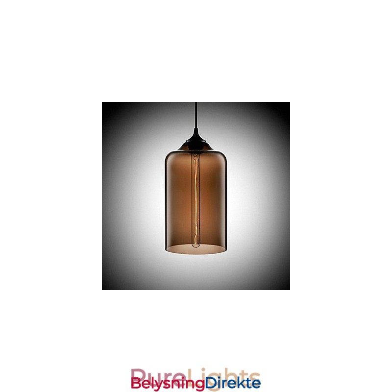 Flaskedesign Pendellampe Med 1 Lys, Konsis Jernmaling