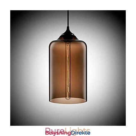 Flaskedesign Pendellampe Med 1 Lys, Konsis Jernmaling